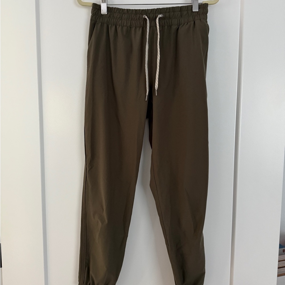 Vuori Green Track Pants Relaxed Fit Joggers